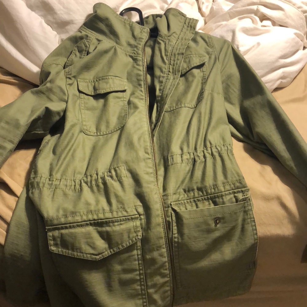 Green utility jacket